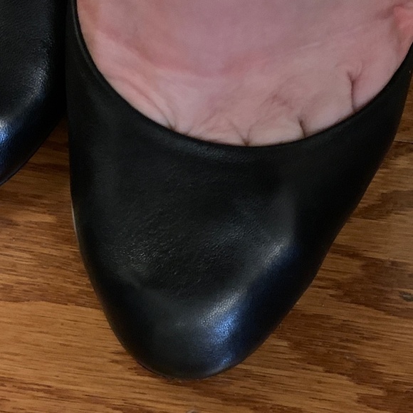 J.Crew Mona Round Toe Black Leather Pumps - Size 11 - Picture 16 of 16